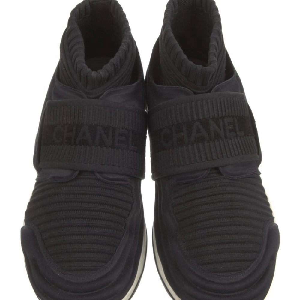 Chanel Woman’s  Black High-Top Sneakers